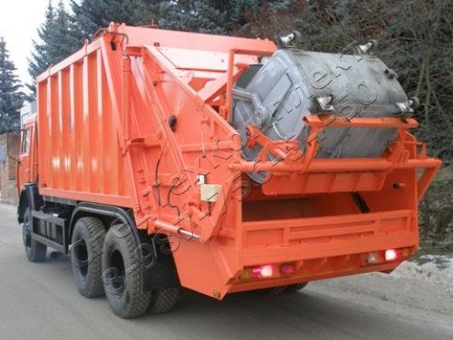 Мусоровозы КАМАЗ 65115, задняя загрузка с установками БМ-53229Г-1 и КО-440ВГ-1